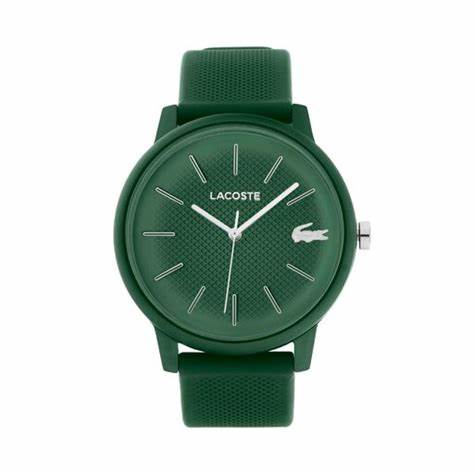 Lacoste 2011238 Men's Watch - Green Silicone Strap, Green Dial, 42mm