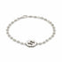 Gucci Interlocking G Sterling Silver Bracelet with Flower Motifs - Adjustable Length