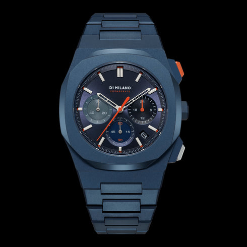 D1 MILANOD1 Milano NOX Chronograph D1 - CHBJ12 Men's Watch - Blue Stainless Steel, Sunray Blue Dial, 41.5mmWATCHESEcecile
