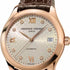 Frederique Constant Ladies Automatic FC-303LGD3B4 – Rose Gold-Plated Case, Diamond Markers, Brown Leather Strap