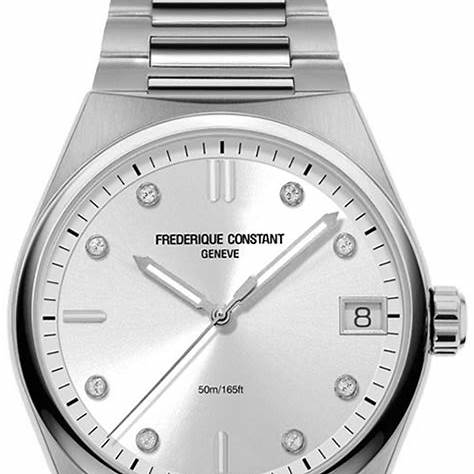 Frederique Constant Highlife Ladies Quartz FC-240BGD2NH6B – Champagne Dial, Diamond Indices, Stainless Steel Bracelet