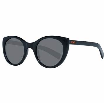 Ermenegildo Zegna Couture ZC0009 01A50 Unisex Sunglasses - Black Acetate Frame, Gray Polarized Lenses, 50mm