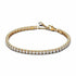 Pandora 561469C01-18 Bracciale tennis scintillante - Placcato oro 14k con zirconi, 18 cm