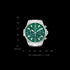 Bulova 96B465 Men's Marine Star Chronograph – Green Dial, 43mm Steel Case, 100m WR