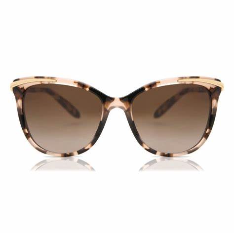 Ralph by Ralph Lauren RA5203 1463/13 Women's Sunglasses - Shiny Pink Tortoise & Gold Frame with Gradient Brown Lenses