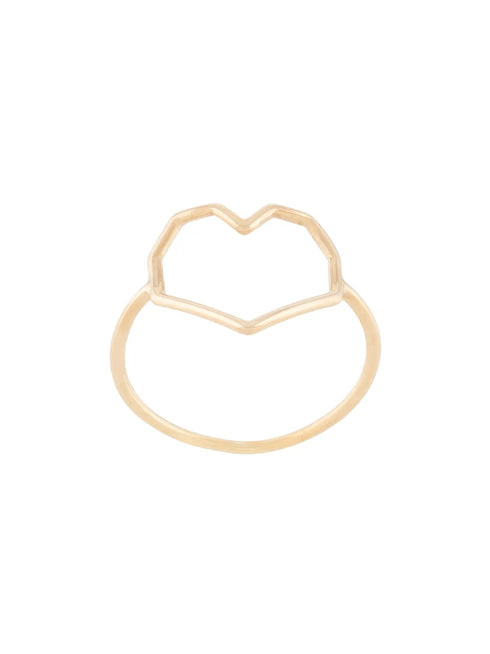 ALIITAAliita Corazón Puro Ring - 9kt Yellow Gold Heart, Handmade in ItalyBIJOUXEcecile