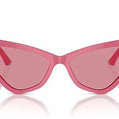 Jimmy Choo JC 5008 Occhiali da sole da donna - 55 mm, montatura rosa con lenti rosa