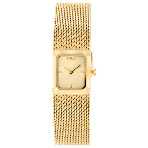 TOUS Mini Mesh 3000141900 Orologio analogico da donna - Bracciale in oro a maglia milanese