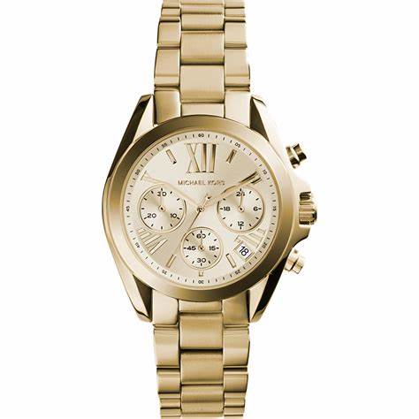 Michael Kors MK5798 Women's Mini Bradshaw Gold-Tone Chronograph Watch