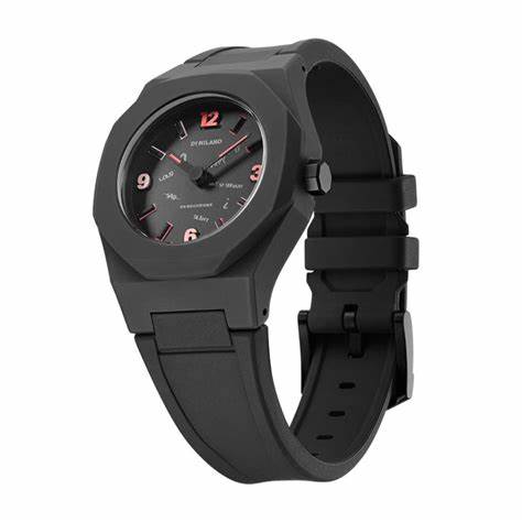 D1 Milano Nanochrome N-Attitude NCRJ04 Orologio da donna - Policarbonato nero, 32mm