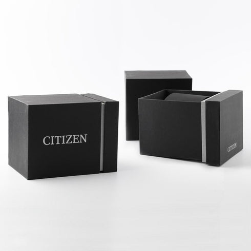 Citizen CA4630-02A Chronograph White Dial Black Leather Strap