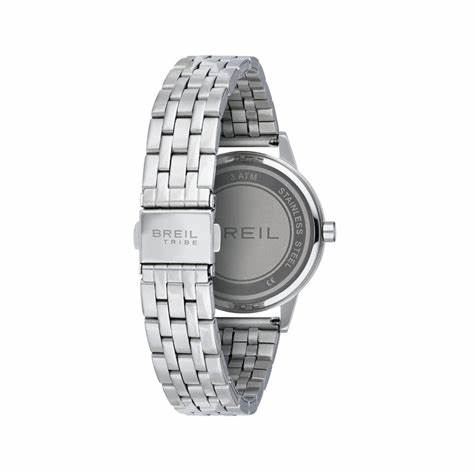 Breil Twinkle Sky EW0647 Women's Quartz Watch - 33mm Silver Dial with Crystal Accents, Stainless Steel Bracelet