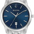 Bulova Sutton 96B338 Men's Watch - Blue Dial, Stainless Steel Bracelet