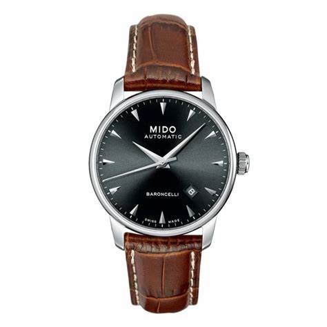 Orologio Mido Baroncelli Automatic da uomo - Acciaio inossidabile, quadrante nero, 38 mm