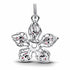 Pandora Stranger Things Demogorgon Large Dangle Charm 793567C01 - Sterling Silver, Clear and Red Stones