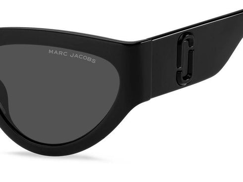 Marc Jacobs MARC 645/S 807/IR Cat-Eye-Sonnenbrille für Damen - Schwarzer Rahmen, graue Gläser