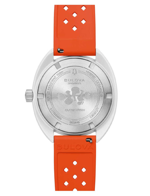 Bulova 98B448 Men's Snorkel Watch – Hybrid Ceramic, White Dial, 100m WR