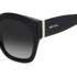 Jimmy Choo LEELA/S 807/9O Occhiali da sole da donna - 55 mm, montatura nera con lenti sfumate grigie