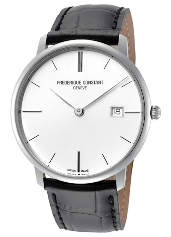 Frederique Constant Slimline FC-220S5S6 Men's Quartz Watch – Stainless Steel, Silver Dial