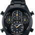 Seiko Prospex SFJ007P1 Herren Solar Chronograph Uhr - Schwarzes Zifferblatt, Schwarzes Edelstahlarmband