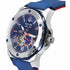 Bulova Marine Star 98A282 Men's Automatic Watch – Blue Dial, Blue Silicone Strap