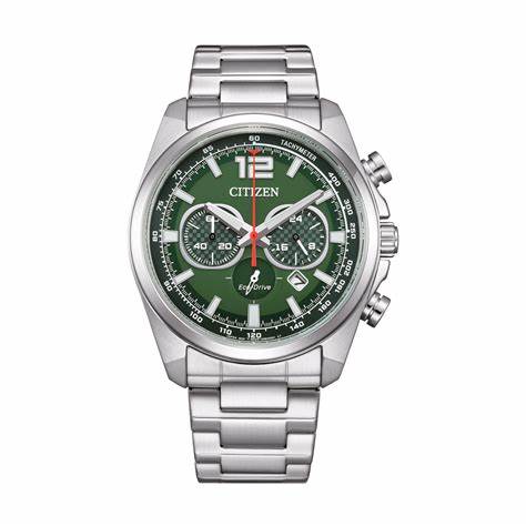 Citizen CA4640-50X Eco-Drive Chronograph Watch - Green Dial