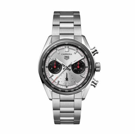 TAG HEUERTAG Heuer Carrera Chronograph CBS2216.BA0041 Men's Watch - Silver Dial, Steel BraceletWATCHESEcecile