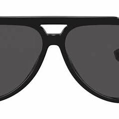 Dolce & Gabbana DG 4452 3403-87 M 60 Men's Sunglasses – Black Frame, Grey Lenses