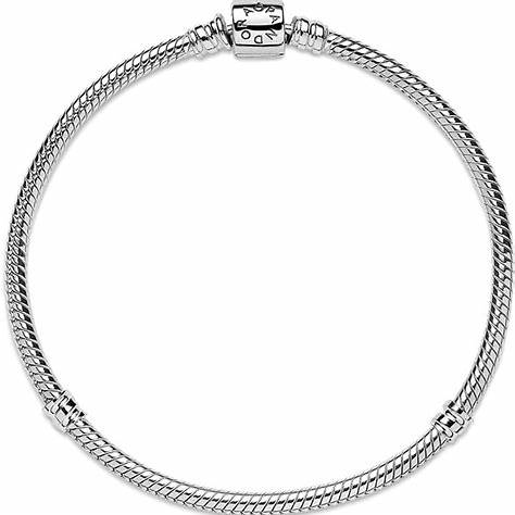 PANDORAPandora Moments Barrel Clasp Snake Chain Bracelet - Sterling Silver, 16 cmBIJOUXEcecile