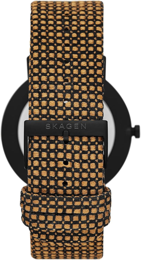 SKAGEN DENMARKSkagen Denmark Kuppel SKW6895 Men's Watch – Black Dial, Brown Fabric StrapWATCHESEcecile