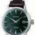 Seiko Presage SRPD37J1 Men's Automatic Watch - Green Dial, Brown Leather Strap