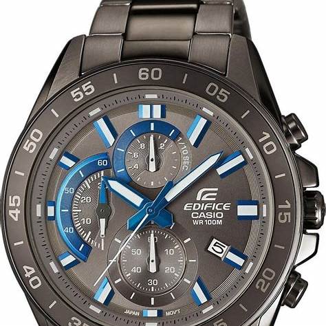 Casio Edifice EFV-550GY-8AVUEF Men's Chronograph Watch – Grey Dial, Stainless Steel Bracelet