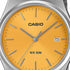 Casio MTP-B145D-9AVEF Herren Analog Uhr – Gelbes Zifferblatt mit Edelstahlarmband