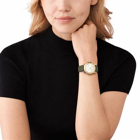 Michael Kors MK4720 Women's Everest Leather Strap Watch