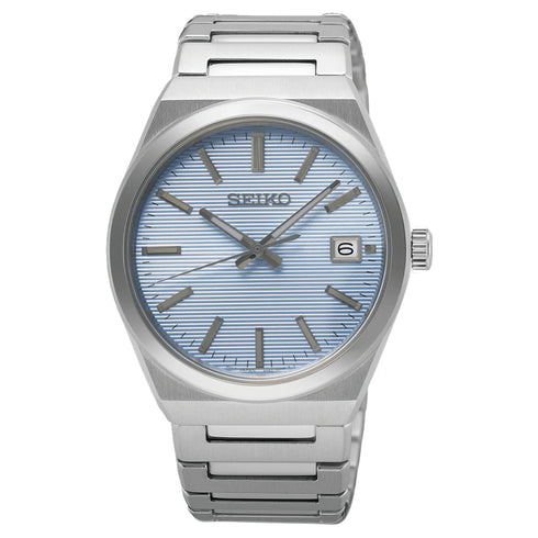 SEIKOSeiko SUR599P1 Men's Watch - Light Blue Dial, Sapphire Crystal, Steel BraceletWATCHESEcecile