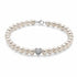 Miluna PBR3190 Bracciale da donna con perle e diamanti, oro bianco, a forma di cuore