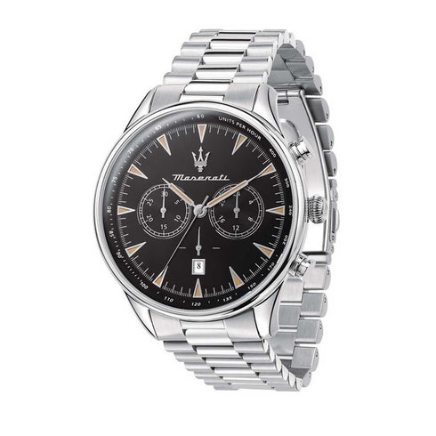 Orologio da uomo Maserati Tradizione Chronograph R8873646004 - Acciaio inossidabile, quadrante nero