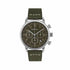 Breil Outrider TW2059 Men's Chronograph Watch - 41mm Stainless Steel Case, Khaki Green Dial, Leather Strap