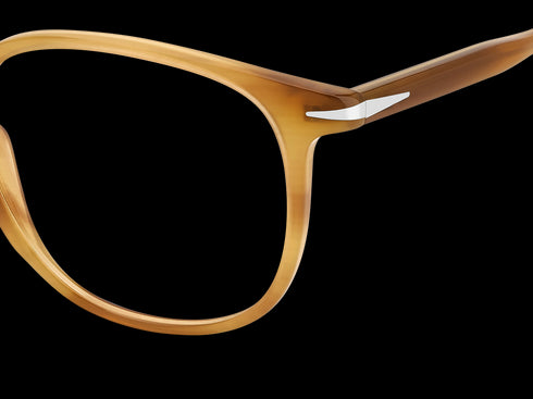 David Beckham DB 1160 B4L Eyeglasses – Yellow Horn Acetate, 49mm