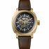 Ingersoll I16402 Outrider Orologio automatico da uomo - Cassa nera, cinturino in pelle marrone
