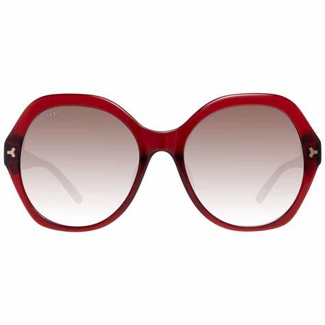 Bally BY0035-H 5566F Women's Sunglasses - Burgundy Frame, Brown Gradient Lenses