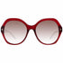 Bally BY0035-H 5566F Women's Sunglasses - Burgundy Frame, Brown Gradient Lenses