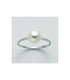 Miluna PLI1591 Anello da donna - Oro bianco 18 carati con perla bianca 7,5-8 mm