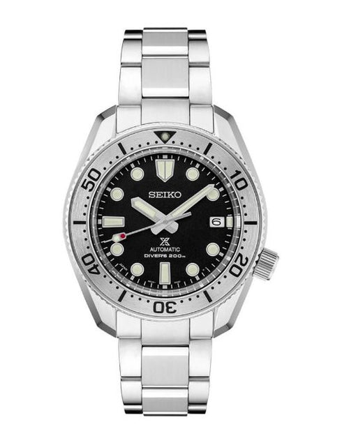Reloj de buceo automático para hombre Seiko Prospex SPB185J1 '1968 Re-Interpretation' - Acero inoxidable, esfera negra