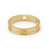 Gucci YBC607339001 18k Yellow Gold Star Motif Icon Ring