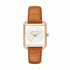 Michael Kors Lake MK2584 Women's Watch - Gold-Tone, White Dial, Brown Leather Strap