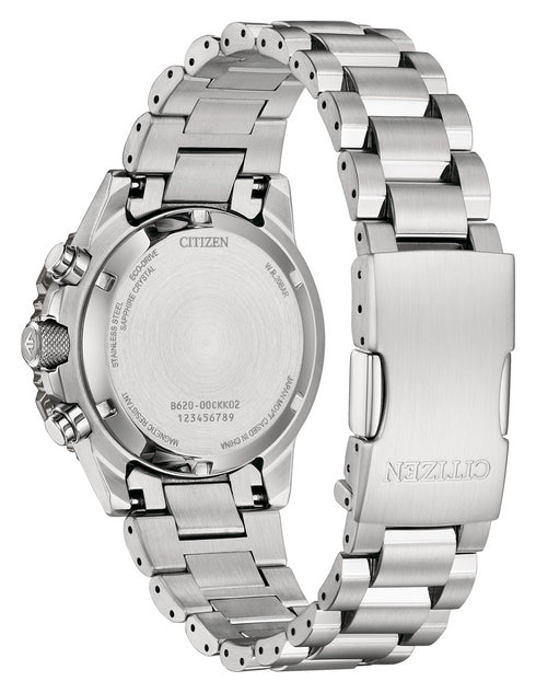 Citizen Promaster CA4664-60W Men's Green Dial Chronograph Watch – Eco-Drive, 40mm, 200M WR