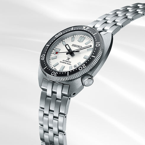 Seiko Prospex SPB313J1 'Slim Turtle' Reloj de buceo automático para hombre - Acero inoxidable, esfera blanca