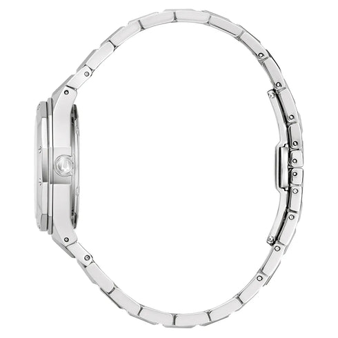 Bulova 96M169 Women's Quartz Watch – Stainless Steel, Blue Dial, Sapphire Crystal