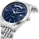 Philip Watch R8223217006 Orologio da uomo Roma - 41 mm, quadrante blu, automatico, bracciale in acciaio